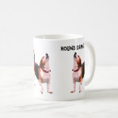 Hound Dawg Beagle Funny Dog Kaffeetasse (VorderseiteRechts)