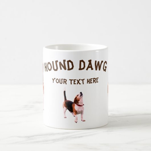 Hound Dawg Beagle Funny Personalisiert Kaffeetasse (Mittel)