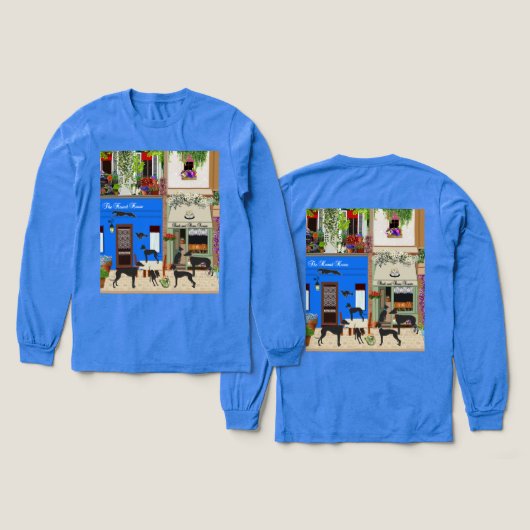 Hound Day Out V2 Tri-Blend Shirt (Design Vorderseite & Rückseite)