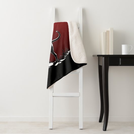 Hound Dog Art Blanket Jagd Hund Sherpa Blanket Sherpadecke (Beispiel)