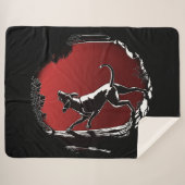 Hound Dog Art Blanket Jagd Hund Sherpa Blanket Sherpadecke (Vorderseite (Horizontal))