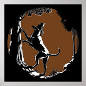 Hound Dog Art Poster Coole Jagd Hunde Kunstdrucke (Vorne)