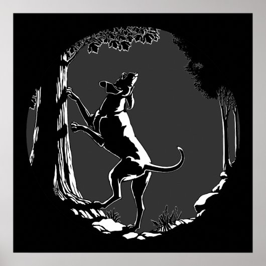Hound Dog Art Poster Jagd Hund Lover Prints (Vorne)
