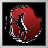 Hound Dog Art Poster Jagd Hund Lover Prints (Vorne)