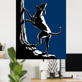 Hound Dog Art Poster Jagd Hund Lover Prints (Heimbüro)