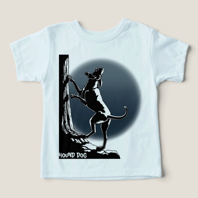 Hound Dog Baby's Strampler Bio Baby Geschenk (Design Vorderseite)