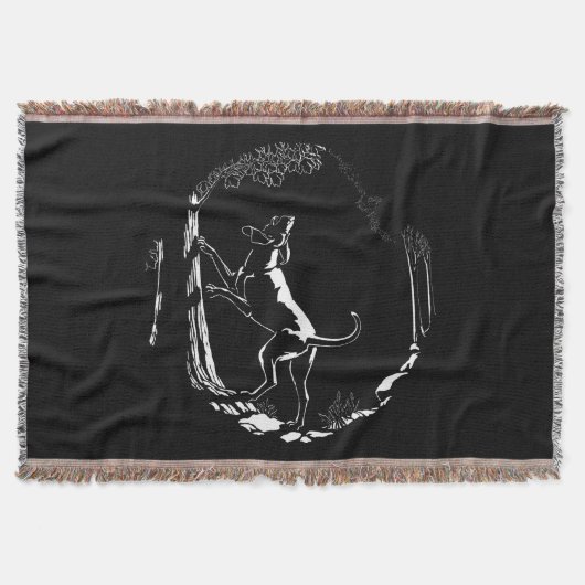 Hound Dog Blanket Jagd Hunde Kunst wirbeln Blanket Decke (Vorderseite)