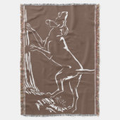 Hound Dog Blanket Jagd Hunde Kunst wirbeln Blanket Decke (Vorderseite Vertikal)