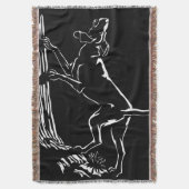 Hound Dog Blanket Jagd Hunde Kunst wirbeln Blanket Decke (Vorderseite Vertikal)