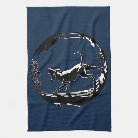 Hound Dog Handtuch Jagd Hund Kunst Handtuch (Vertikal)