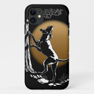 Hound Dog iPhone-Hüllen Jagdhund Kunst Case