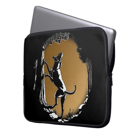 Hound Dog Jagdhund Laptop-Sieb Laptopschutzhülle (Vorderseite Links)