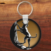 Hound Dog Key Chains Hunting Dog Lover Keychains Schlüsselanhänger (Vorderseite)
