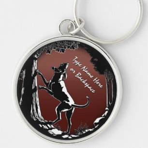 Hound Dog Keychain Personalized Hunting Dog Gift Schlüsselanhänger