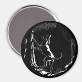 Hound Dog Magnet Jagd Hunde Kühlschrankmagnete Dek (Vorderseite/Rückseite)