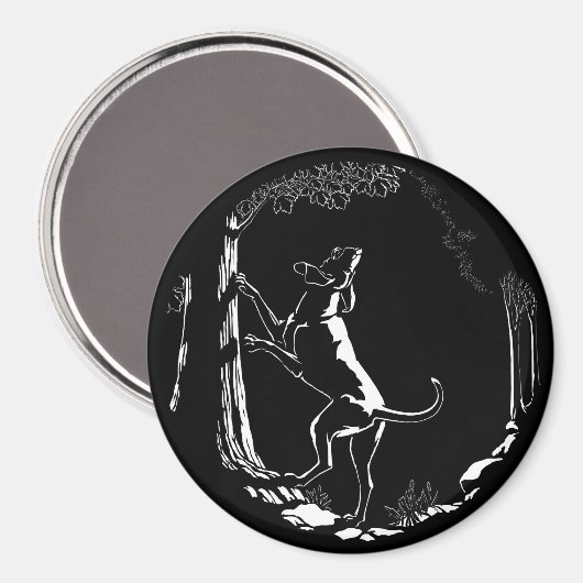 Hound Dog Magnet Jagd Hunde Kühlschrankmagnete Dek (Vorderseite/Rückseite)