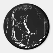 Hound Dog Magnet Jagd Hunde Kühlschrankmagnete Dek (Vorne)