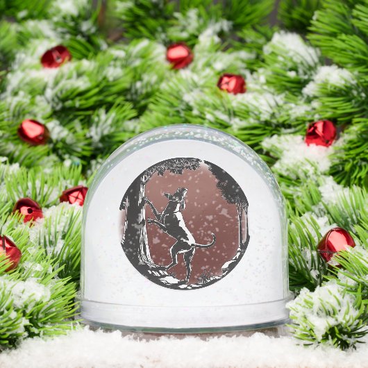 Hound Dog Snow Globe Custom Hunting Dog Snow Globe Schneekugeln (Weihnachten)