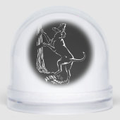 Hound Dog Snow Globe Custom Hunting Dog Snow Globe Schneekugeln (Vorderseite)