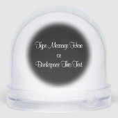 Hound Dog Snow Globe Custom Hunting Dog Snow Globe Schneekugeln (Rückseite)