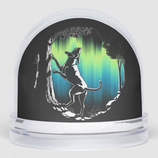 Hound Dog Snow Globe Custom Hunting Dog Snow Globe Schneekugeln (Vorderseite)