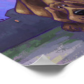 Hound Dog Stationery Poster (Ecke)