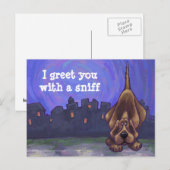 Hound Dog Stationery Postkarte (Vorne/Hinten)