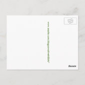 Hound Dog Tree Hugger Postkarte (Rückseite)