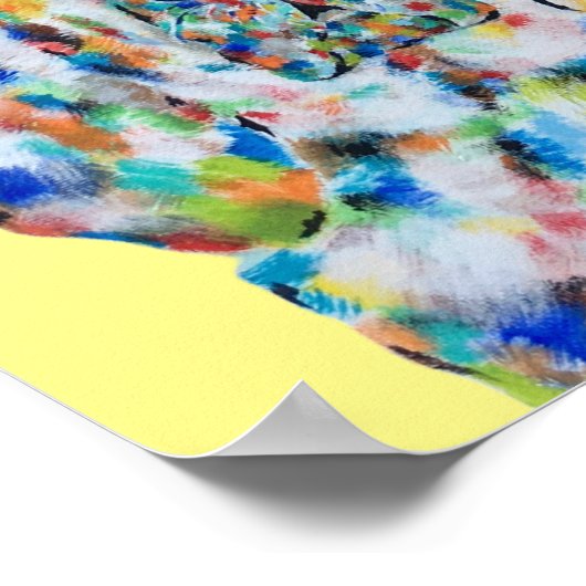 Hound Dog und Labrador Art Poster (Ecke)