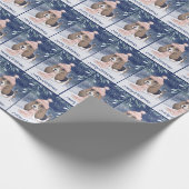 Hound Dog Weihnachten Geschenkpapier (Ecke)