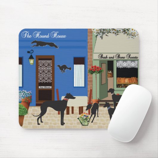 Hound on the Town Mousepad (Mit Mouse)