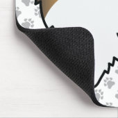 Hound Tricolor Spitz Niedlich Cartoon Dog & Paws Mousepad (Ecke)