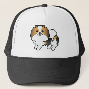 Hound Tricolor Spitz Niedlich Cartoon Dog Truckerkappe