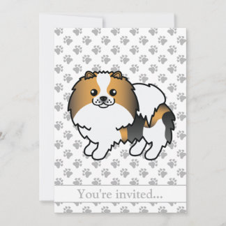 Hound Tricolor Spitz Niedlich Hund Geburtstagspart Einladung