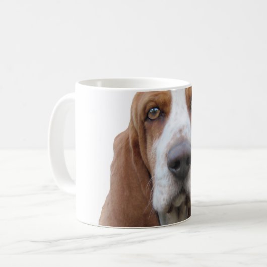 Houndie Basset Hound Kaffeetasse (Vorderseite Links)