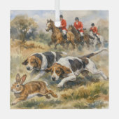 Hounds & Hare  Ornament Aus Glas (Vorderseite)