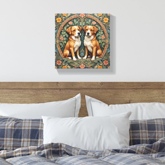 Hounds of the Hidden Grove Leinwanddruck (Insitu (Schlafzimmer))