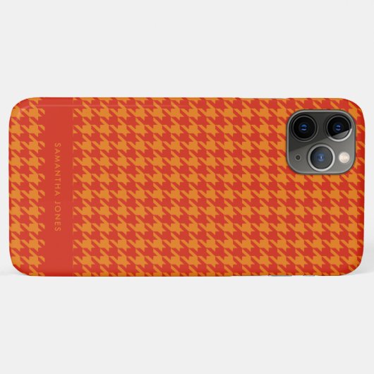 Hounds Tooth Personalisiert Case-Mate iPhone Case (Rückseite (Horizontal))