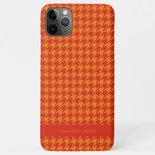 Hounds Tooth Personalisiert Case-Mate iPhone Case (Rückseite)