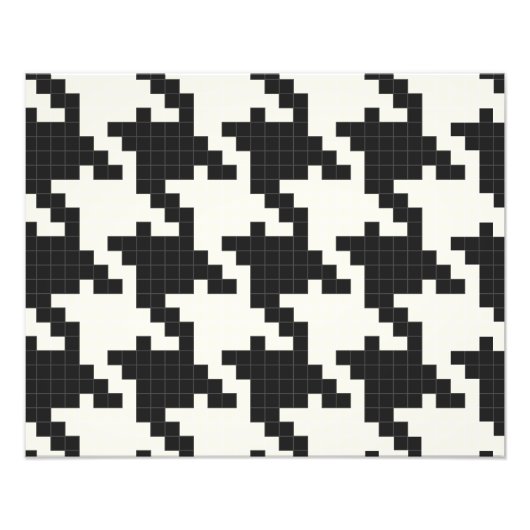 Hounds Tooth pixelstrukturiert Fotodruck (Vorne)