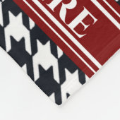 Houndstooth-Bärenheim Fleecedecke (Ecke)