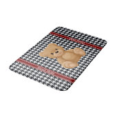 Houndstooth Bear Home, Badematte (Schrägansicht)