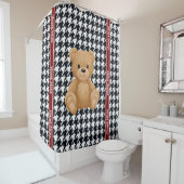 Houndstooth Bear Home, Duschvorhang (Beispiel)