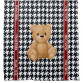 Houndstooth Bear Home, Duschvorhang (Vorderseite)
