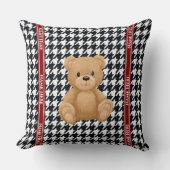 Houndstooth Bear Home, Kissen (Vorderseite)