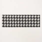 Houndstooth Black White Pattern Yogamatte (Rückseite (Horizontal))
