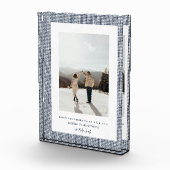Houndstooth-Daunenmantel Rahmenfoto Fotoblock (Rechts)