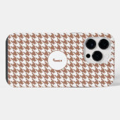 Houndstooth-Eleganz iPhone Hülle (Rückseite (Horizontal))