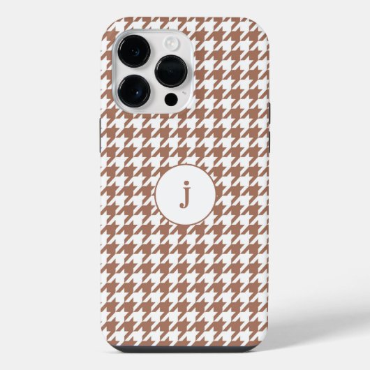 Houndstooth-Eleganz iPhone Hülle (Rückseite)