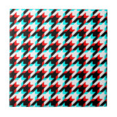 Houndstooth-Glitch-Kachel Fliese (Vorderseite)